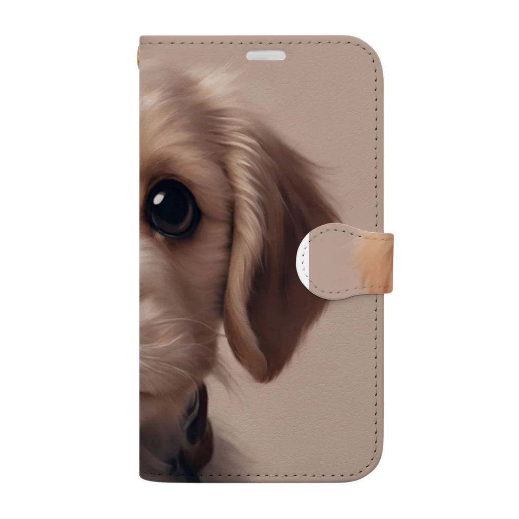 kunkun1048のめちゃカワ犬 手帳型スマホケース