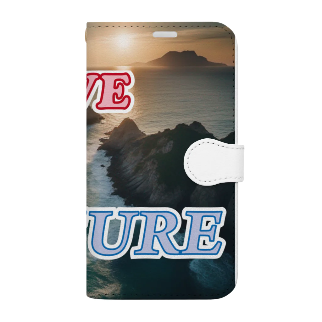 wataru-ingのI LOVE NATURE Book-Style Smartphone Case