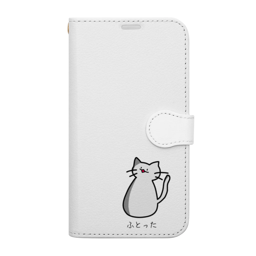 にゃー君の太った（かもしれない）ねこちゃん Book-Style Smartphone Case