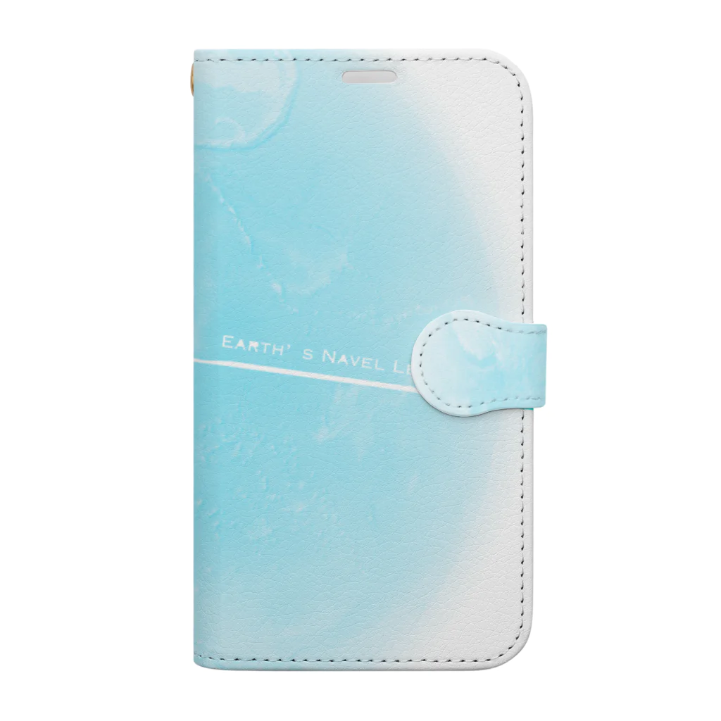 Earth’s Navel Ley LineのEarth's Navel Ley Line（Light blue） Book-Style Smartphone Case