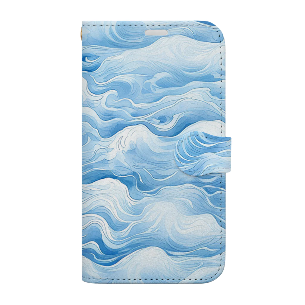 HappyJotの流れるリズム Book-Style Smartphone Case