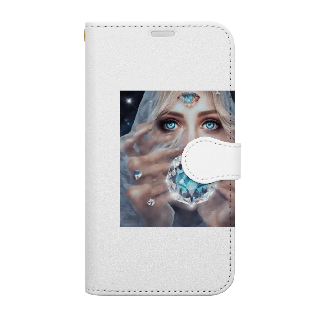 Ri-2のダイヤモンド女性と神秘 Book-Style Smartphone Case