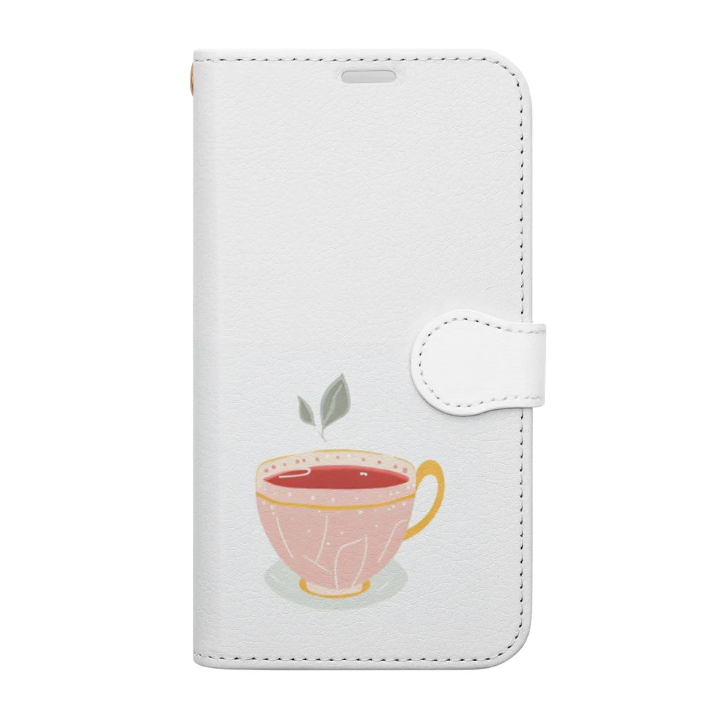 シリーズ＆シリーズの飲み物シリーズ　紅茶 Book-Style Smartphone Case