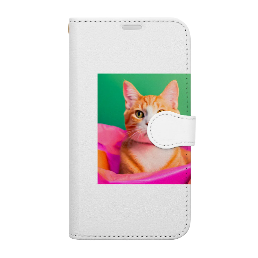 《Derekの絶賛工房中！》のイケイケ猫ちゃん Book-Style Smartphone Case