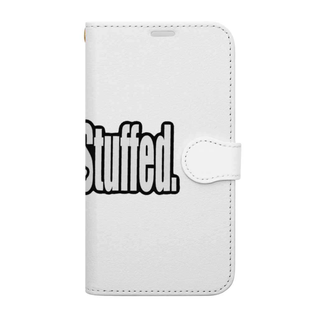 TMJ worksのぐうたら白猫。stuffed. Book-Style Smartphone Case