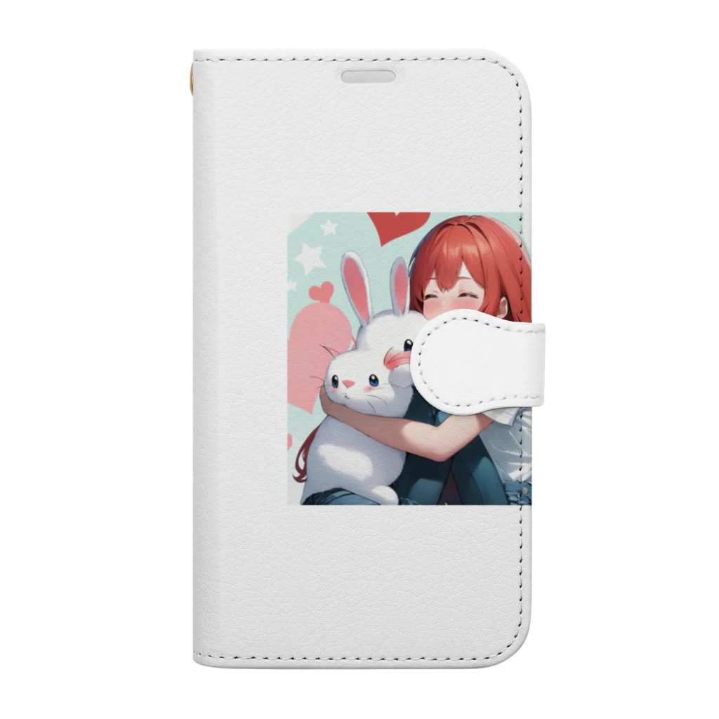 フウマショプのトリンとうさタン Book-Style Smartphone Case