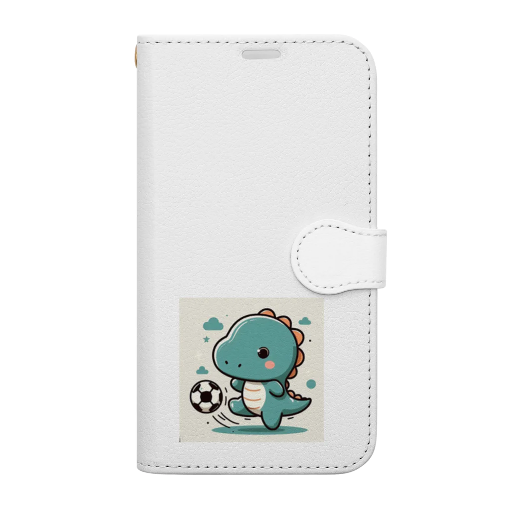 K&Kのサッカーザウルス:ティル Book-Style Smartphone Case