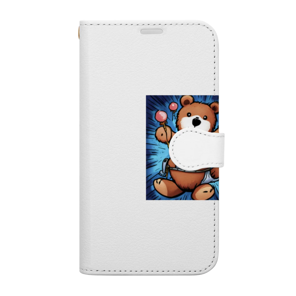 ちょい悪なクマさんのヒップホップなクマさん Book-Style Smartphone Case