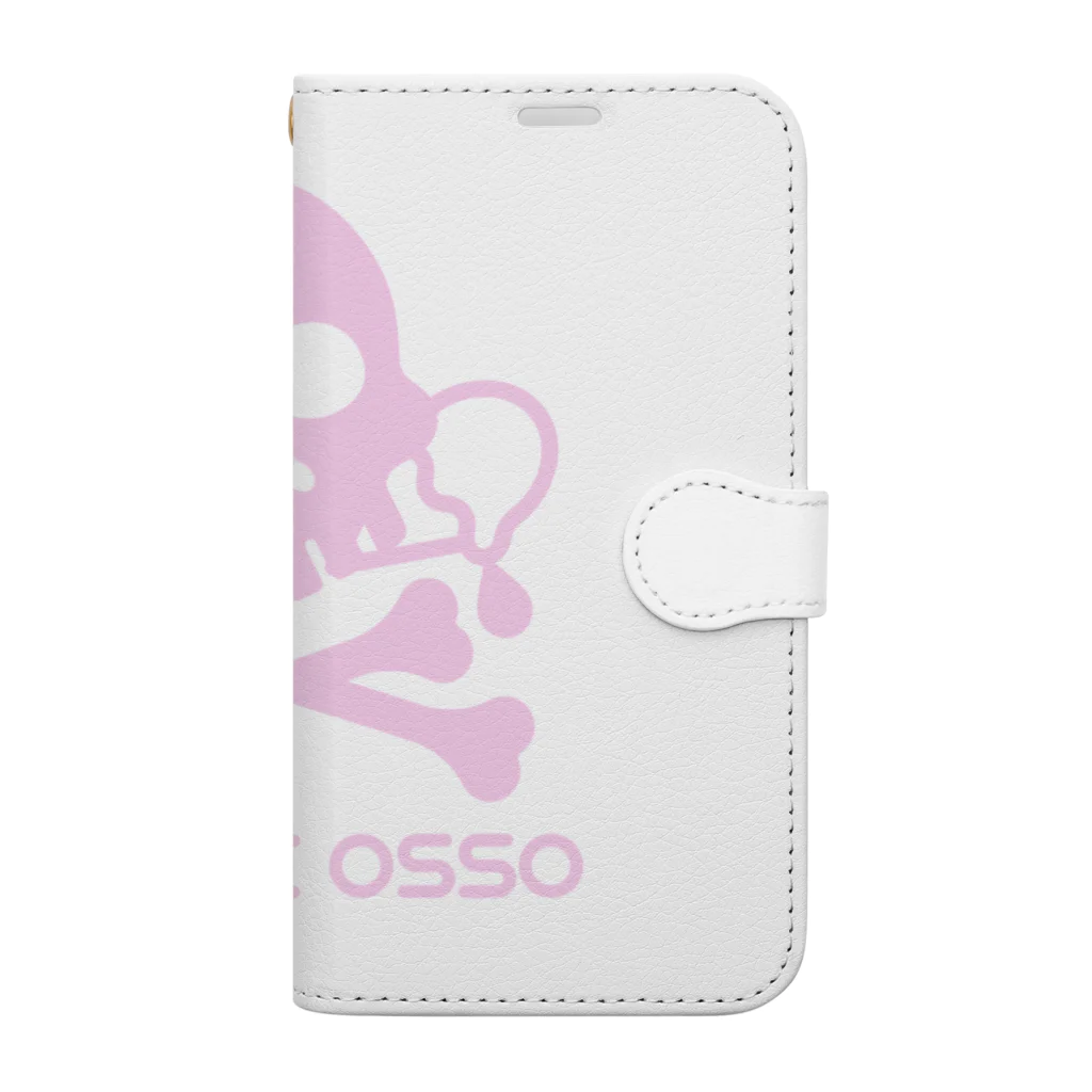 DOLCEOSSOのDOLCE OSSO ”ドルチェ オッソ”　ピンク Book-Style Smartphone Case