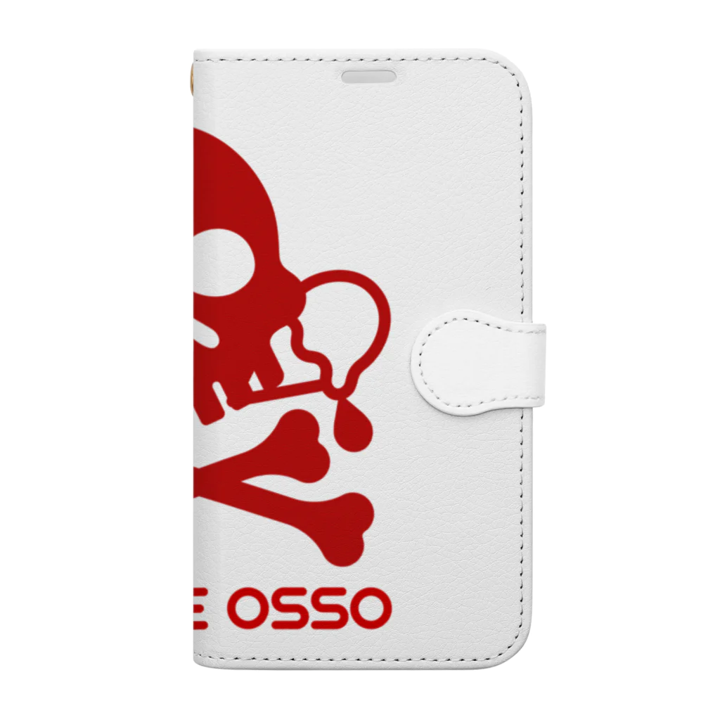 DOLCEOSSOのDOLCE OSSO "ドルチェ オッソ”　レッド Book-Style Smartphone Case