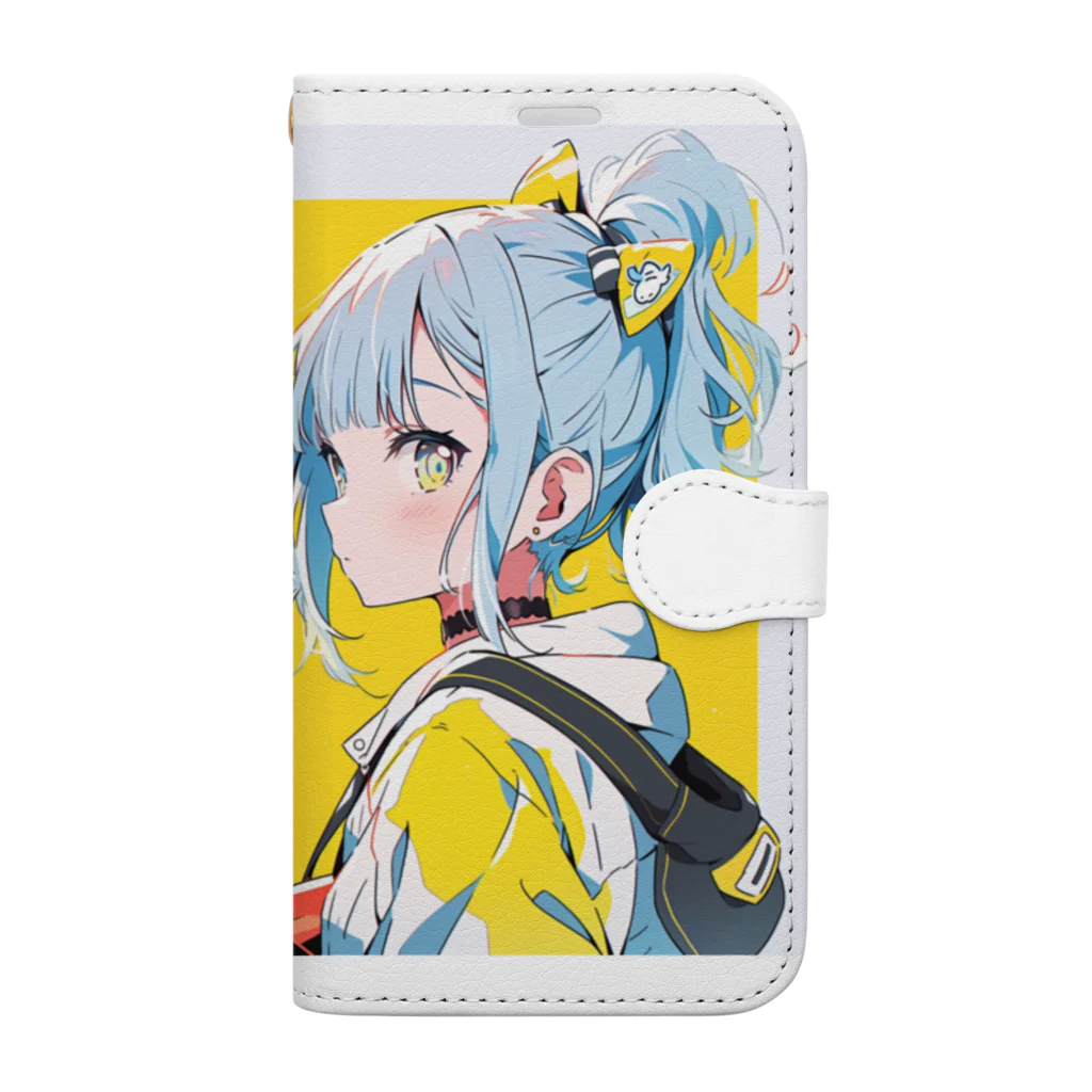 エーアイガールのこっち向いてERIN Book-Style Smartphone Case