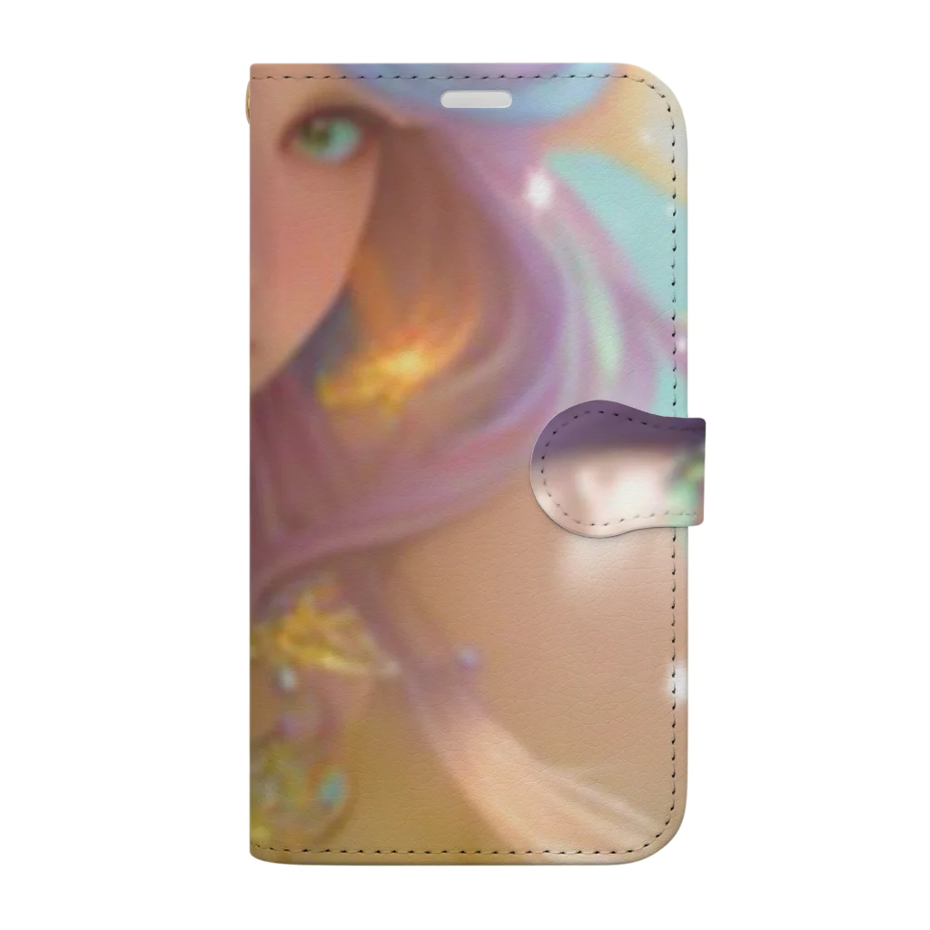 💖宇宙整体♪🌈♪こころからだチャンネル♪💖の universal mermaid  LARA Book-Style Smartphone Case