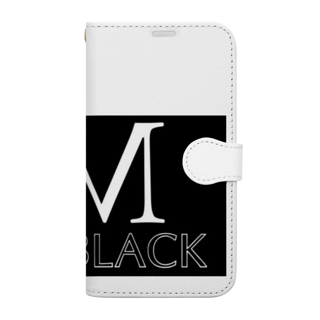 MARBLACK公式オンライングッズのMB MARBLACKロゴ 手帳型スマホケース