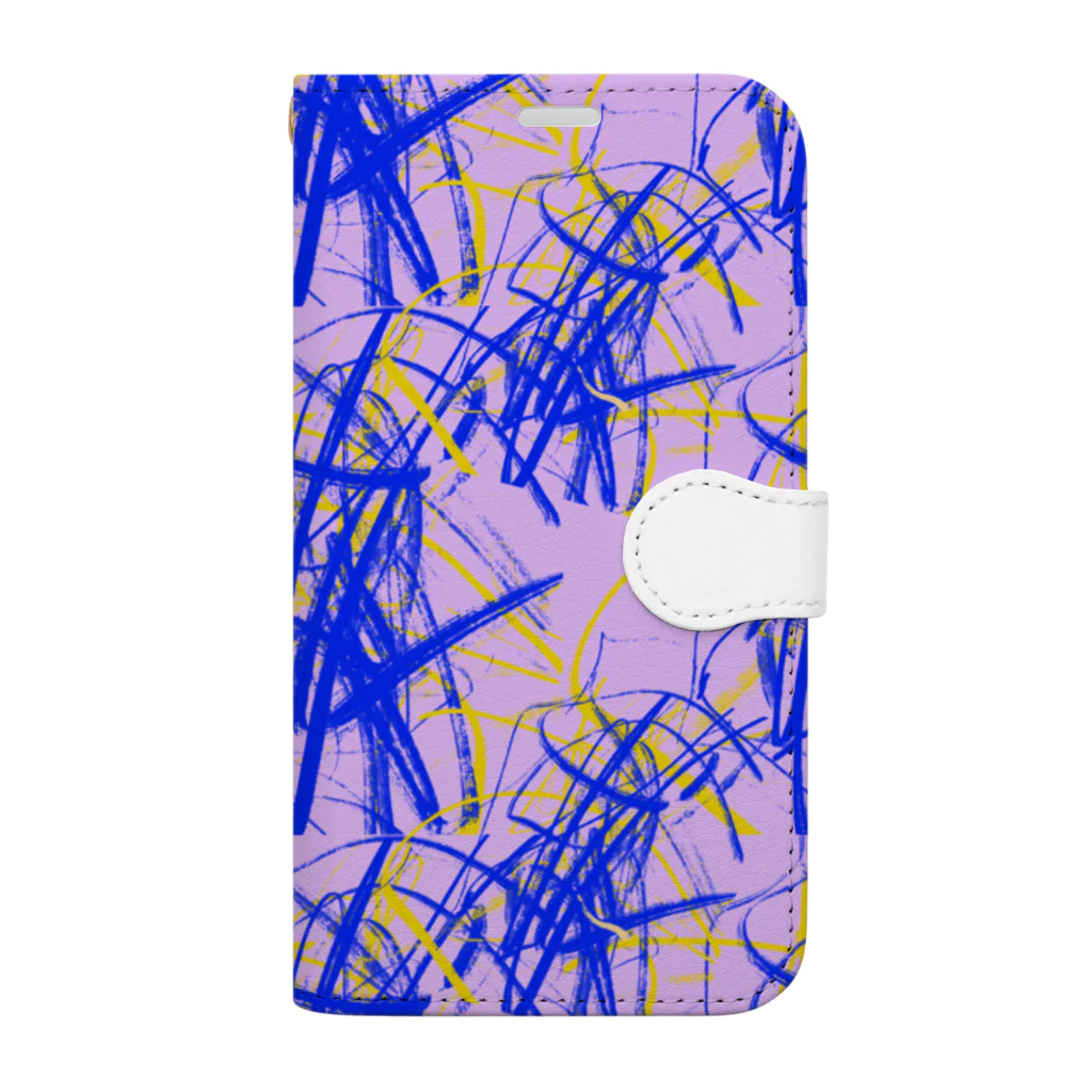 Rくん(落書きアート)の落書きNo.8 Book-Style Smartphone Case