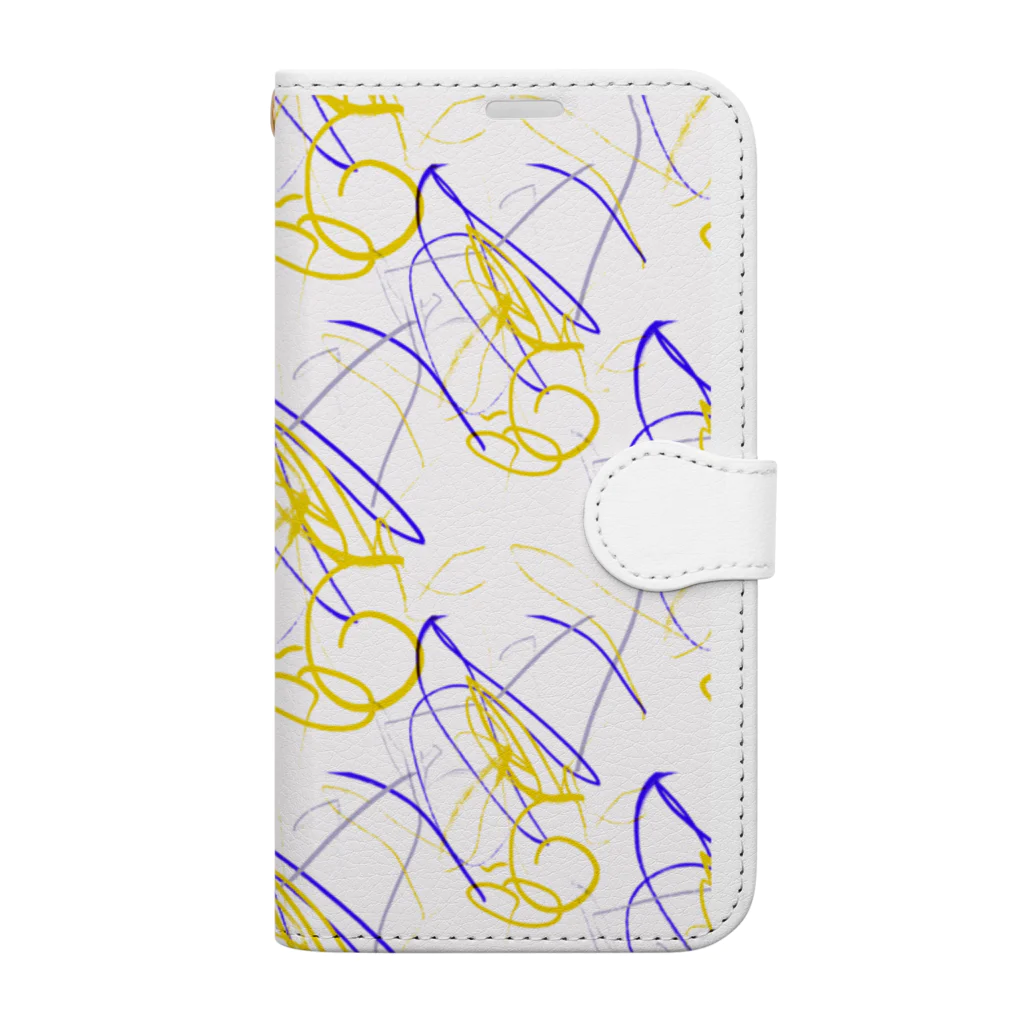 Rくん(落書きアート)の落書きNo.9 Book-Style Smartphone Case