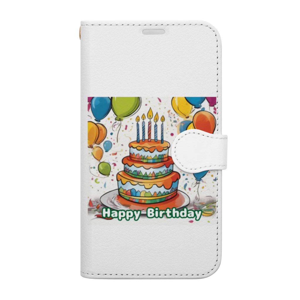 LOVEのHappy Birthday - 01 Book-Style Smartphone Case