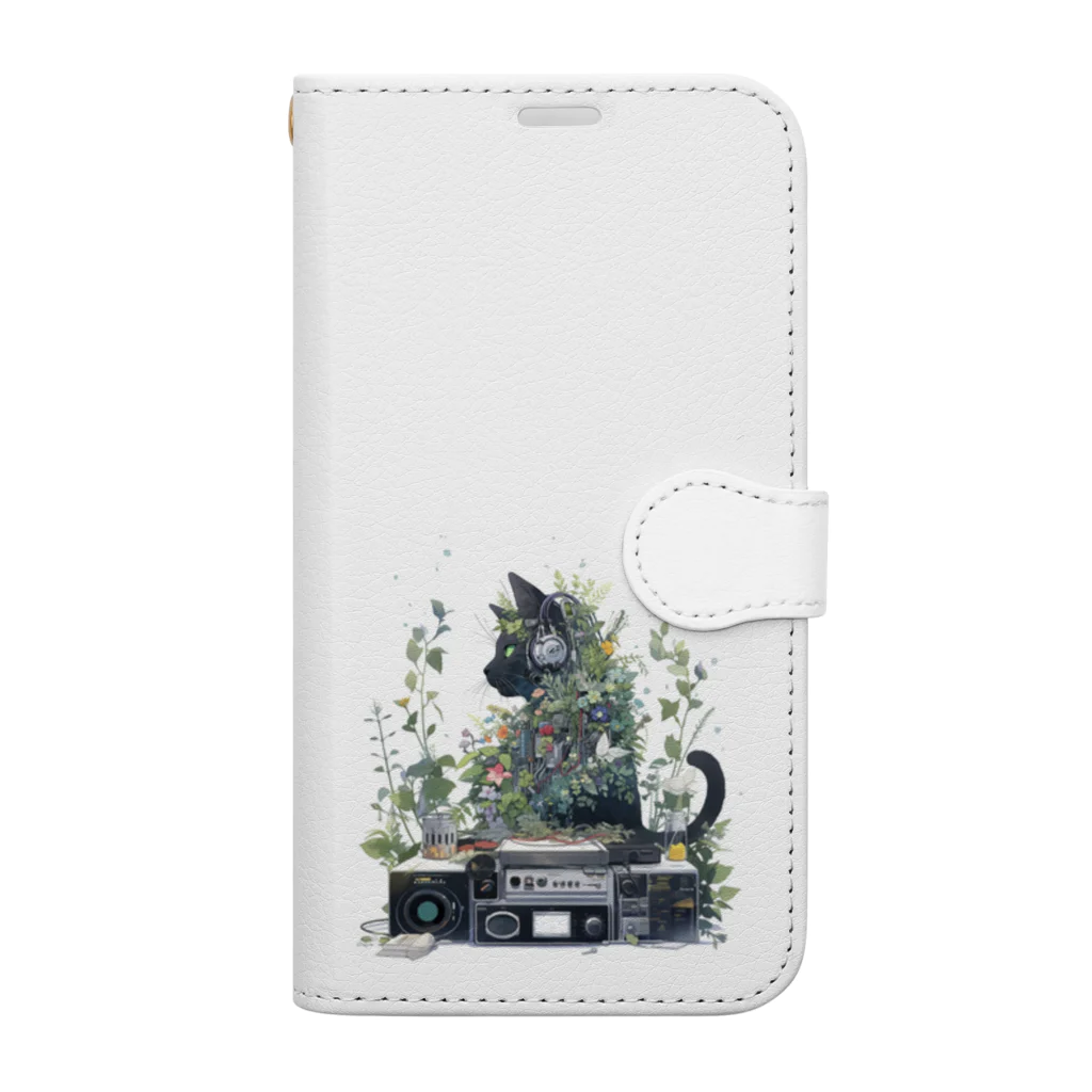 やまやまshopのサス猫 Book-Style Smartphone Case