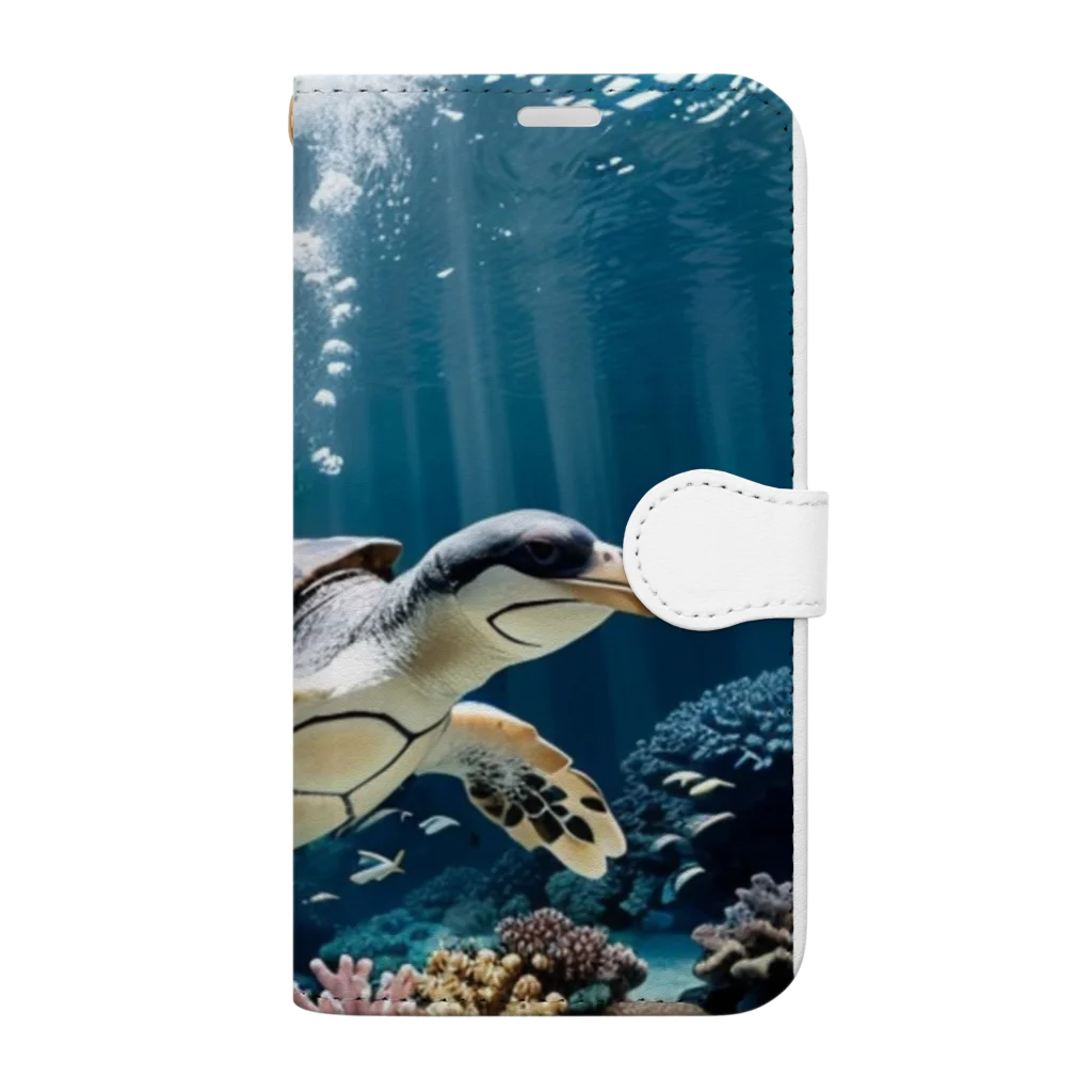 人魚の夢のペンガメ2 Book-Style Smartphone Case