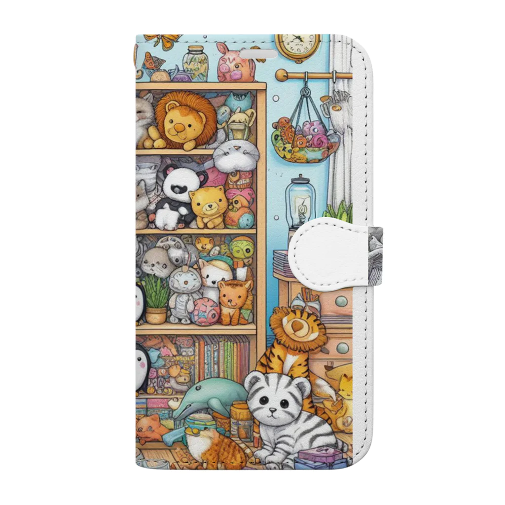 Lock-onのアニマルクローゼット05 Book-Style Smartphone Case