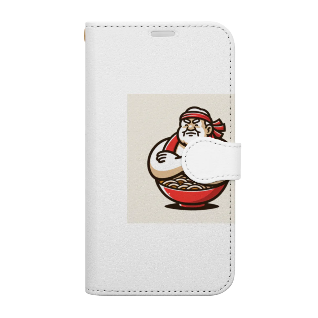 Bobchanのラーメンおじさん Book-Style Smartphone Case