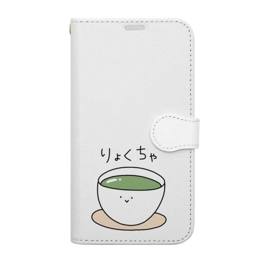 Medamayakiのりょくちゃ Book-Style Smartphone Case