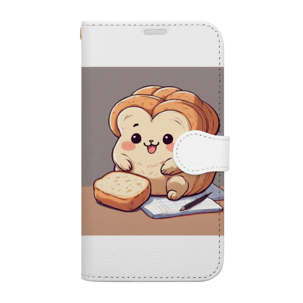 mofu mofu309の食パンポポロ　マドリード　板橋　AJ Book-Style Smartphone Case