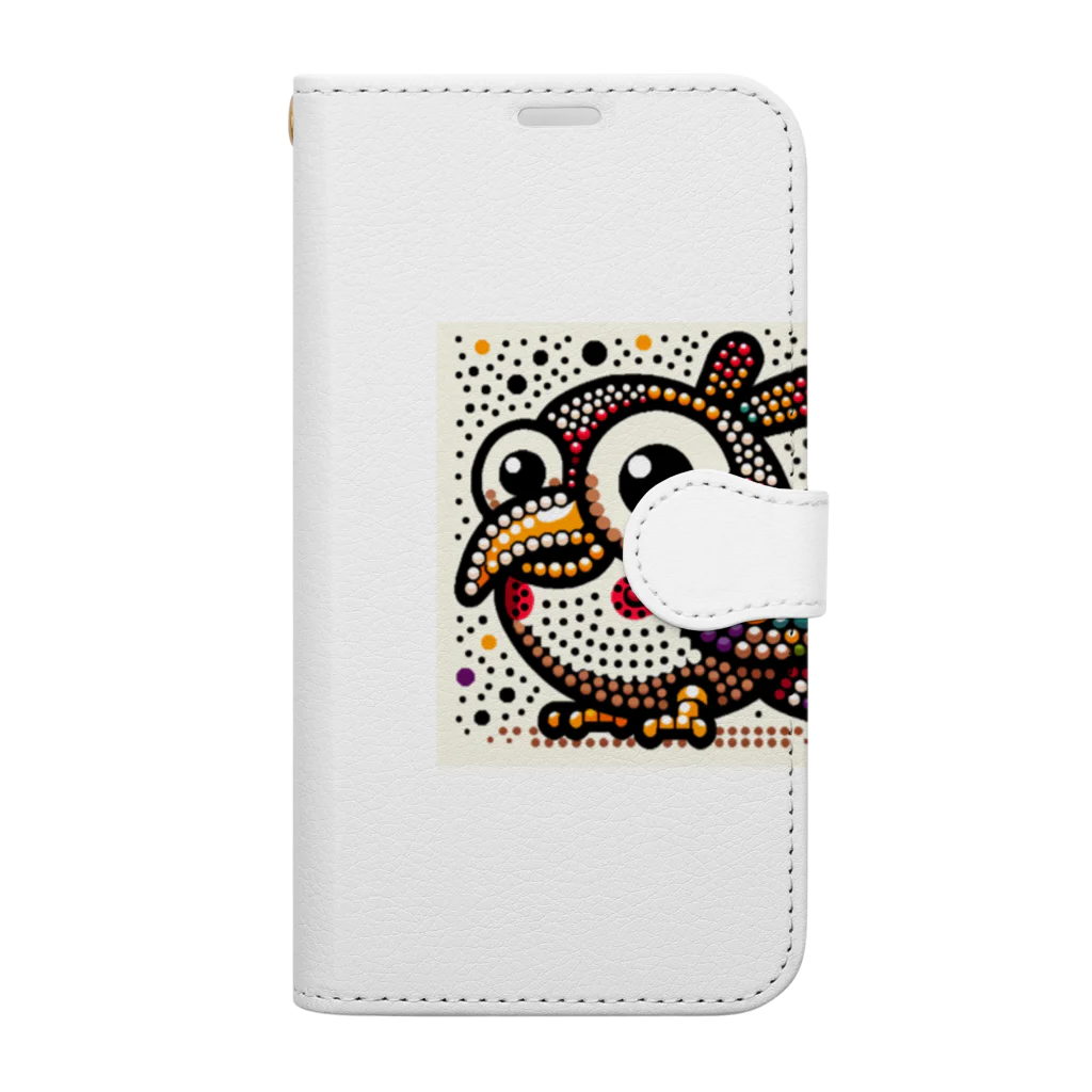 ROCKSWEBのビーズ　小鳥さん Book-Style Smartphone Case