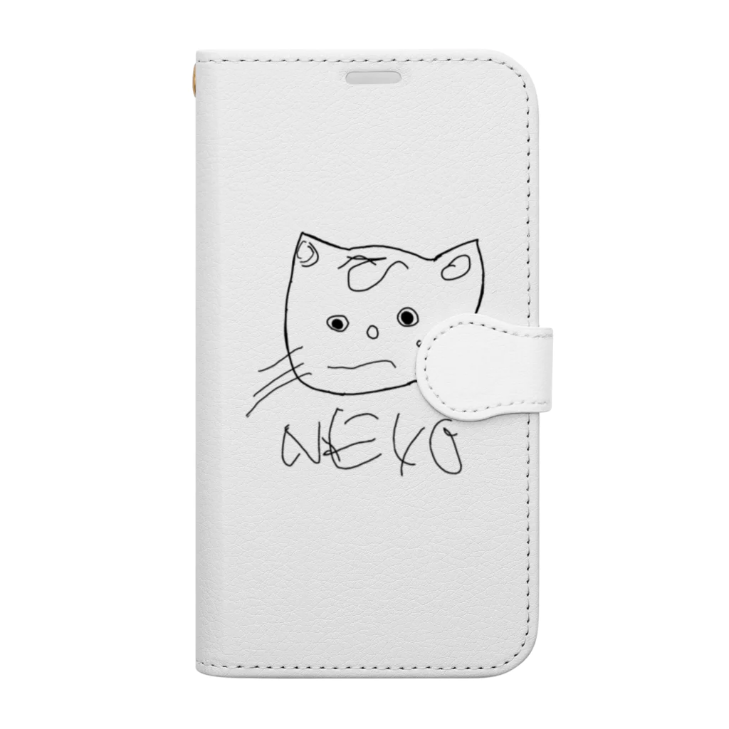 放課後等デイサービス ライフステップ創のNEKO(ねこ) 手帳型スマホケース