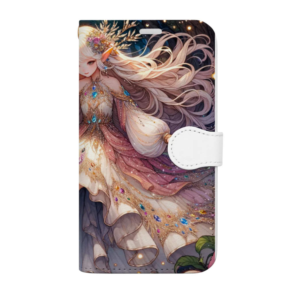 Sesilionの星の精霊の夜舞 Dance of the Star Spirit Book-Style Smartphone Case