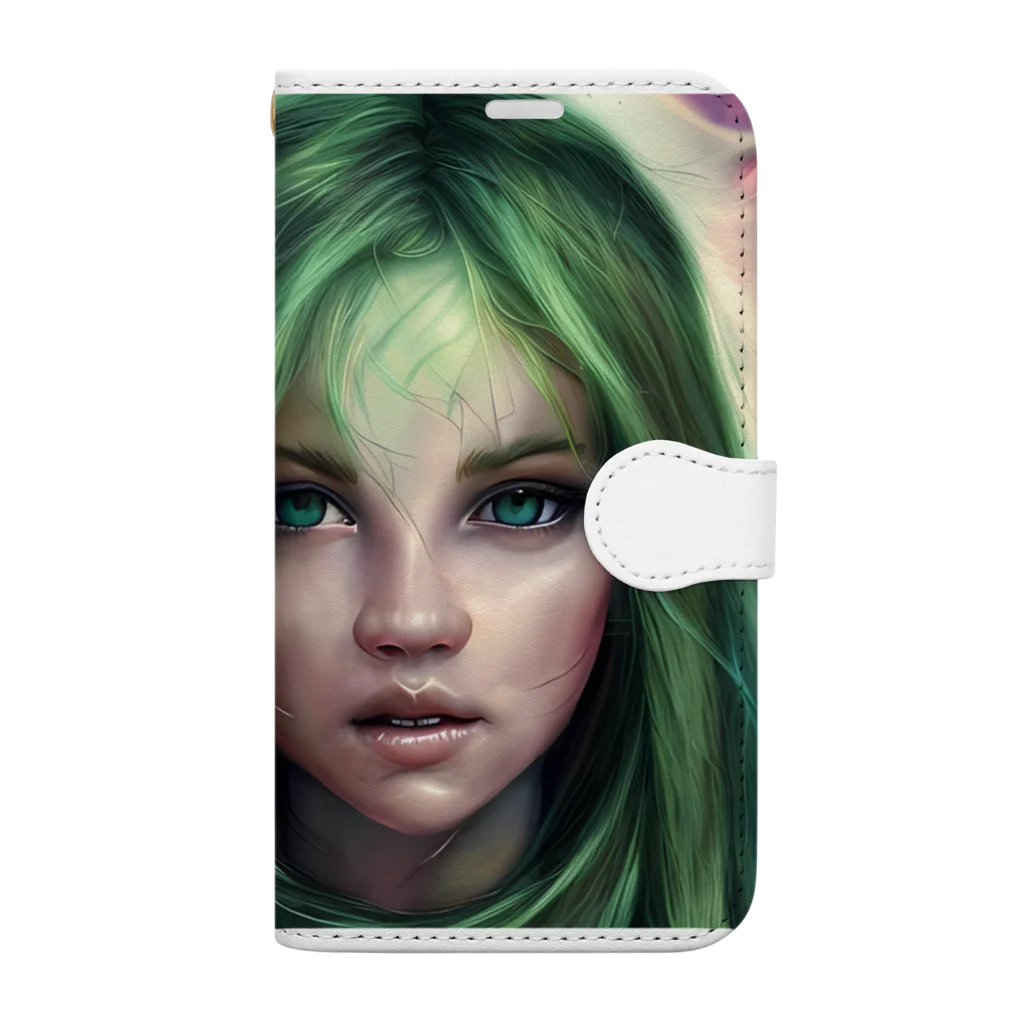 グランシエルの森の少女 Book-Style Smartphone Case