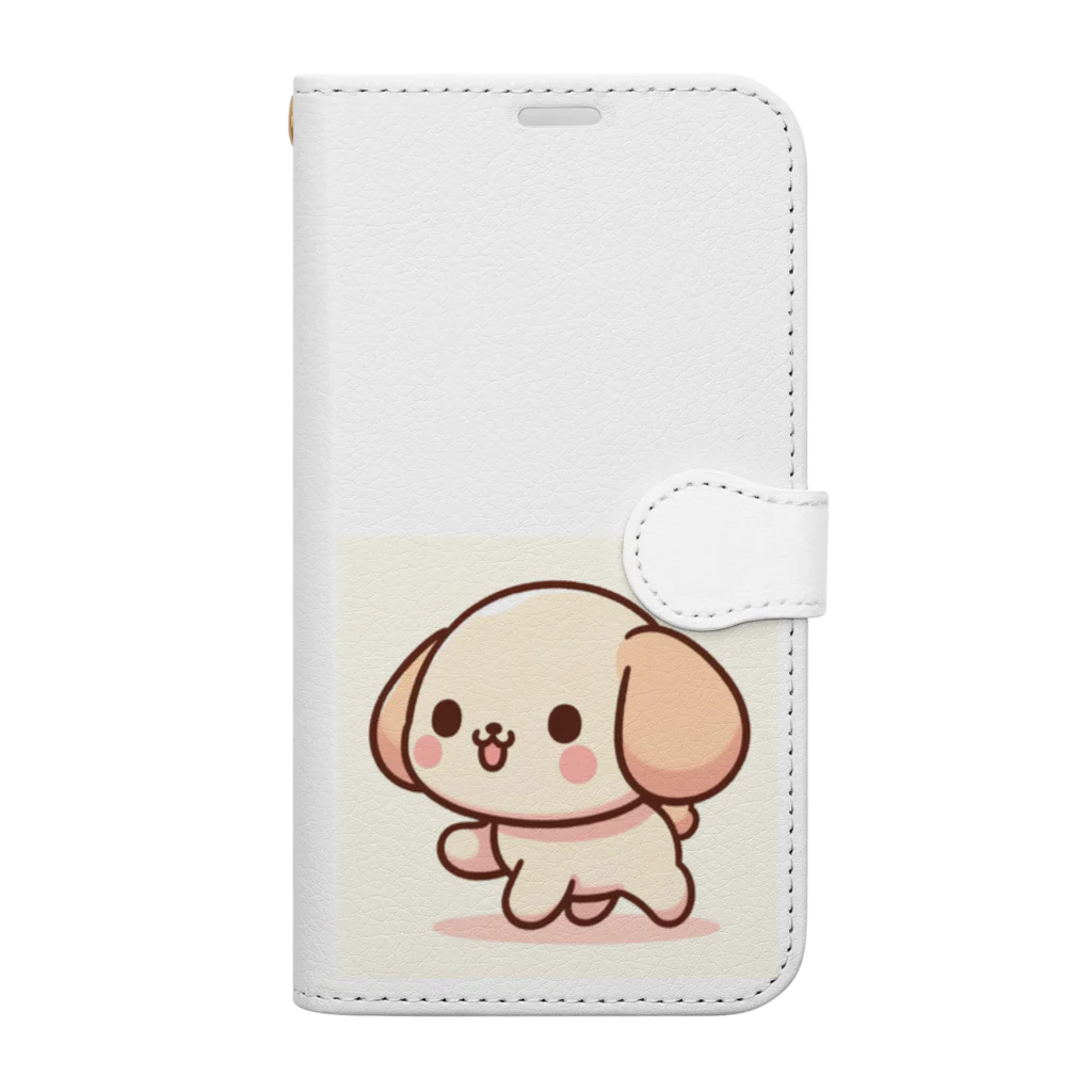 ぷにぷにのゆる犬の、森谷さん Book-Style Smartphone Case