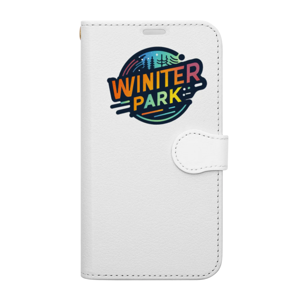 Lock-onの【WINTER PARK】VOL.04 手帳型スマホケース