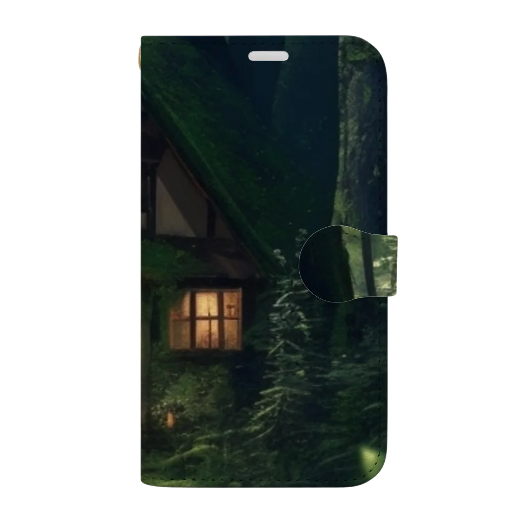 jubilantの森の小屋 Book-Style Smartphone Case