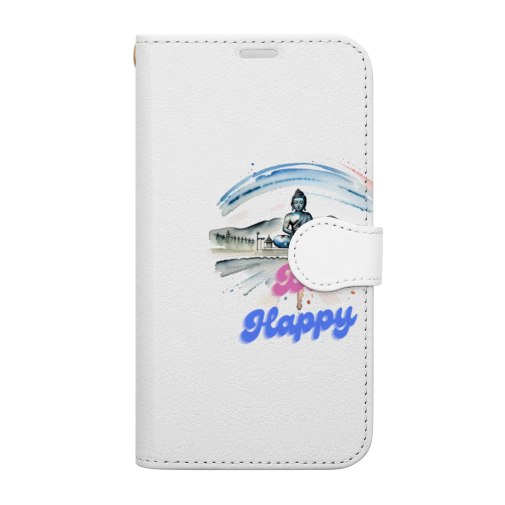 ようこそ　taitaitaro shop へのBe Happy あなたは幸せになる❗️グッズ Book-Style Smartphone Case