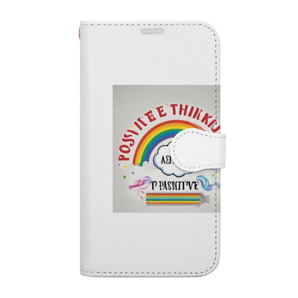 "Positive Thinking"のPositiveThinking 手帳型スマホケース