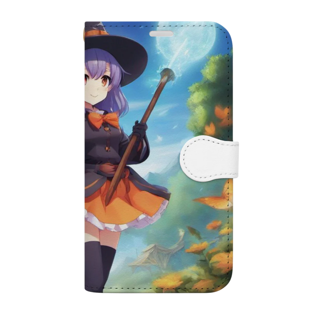 Enigma_Whispererの見習い魔女っ娘 Book-Style Smartphone Case