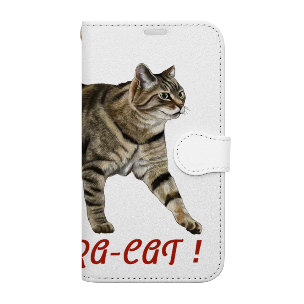 もっち（mocchi）のお散歩キジトラ猫ちゃん！ Book-Style Smartphone Case