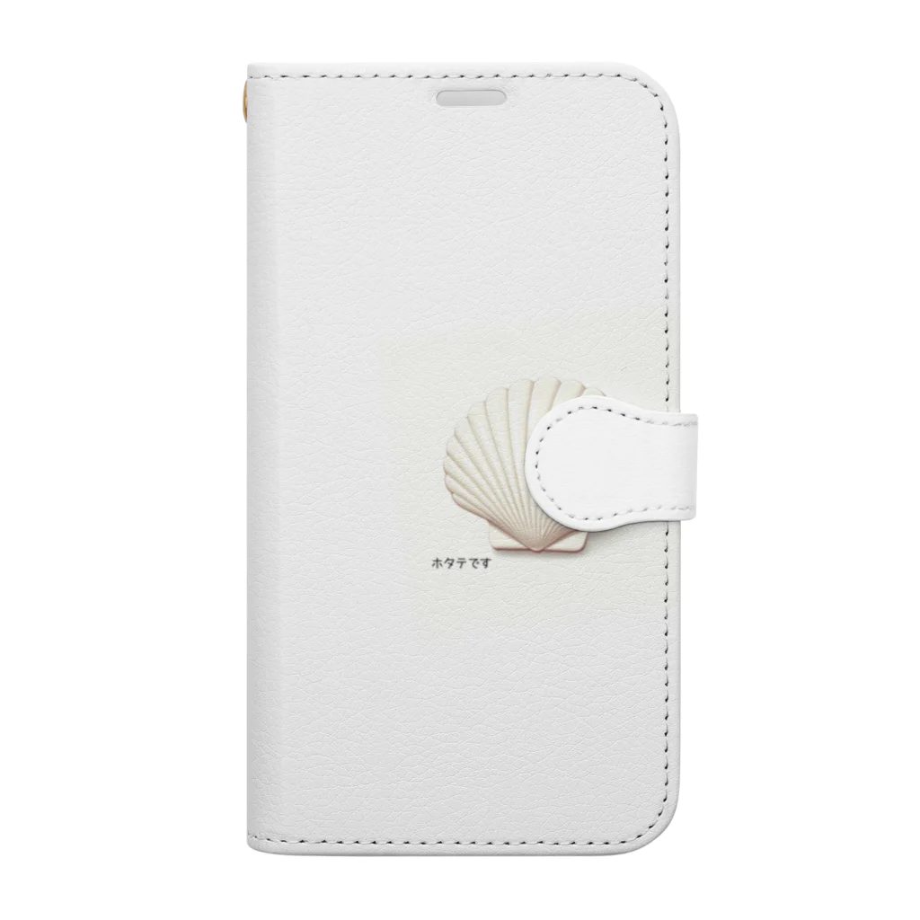 アメーバ2世のホタテです Book-Style Smartphone Case