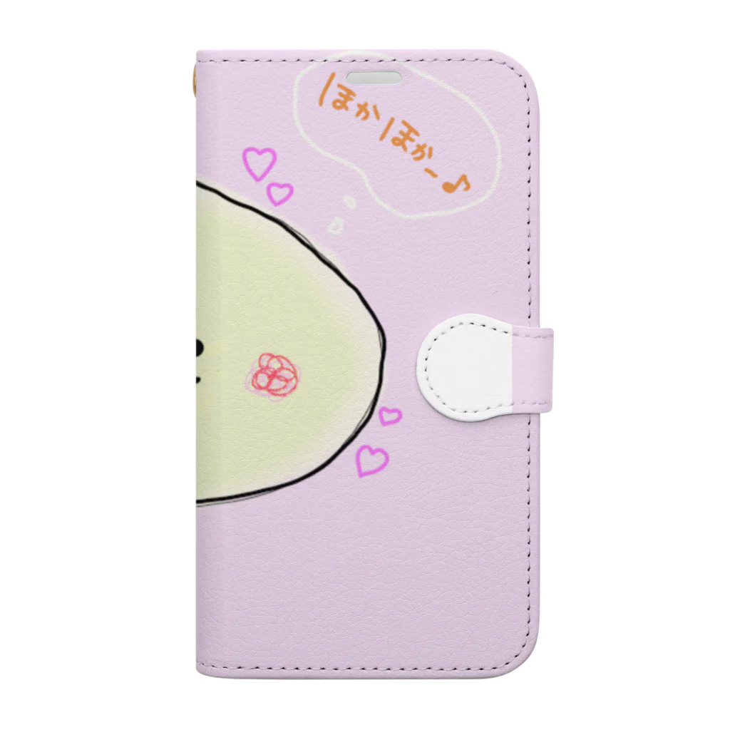 YURU_charaの肉まん君 Book-Style Smartphone Case