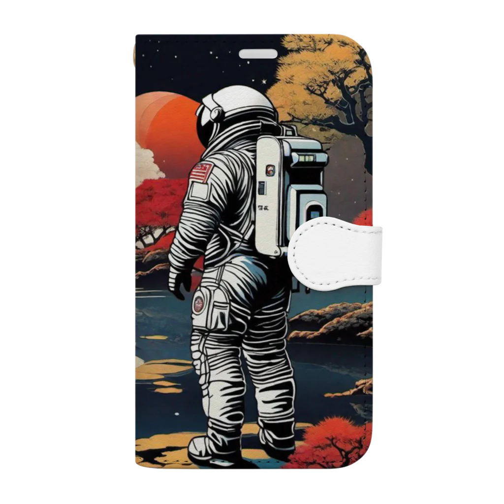 宇宙開発デザイン科の惑星『京都』 Book-Style Smartphone Case