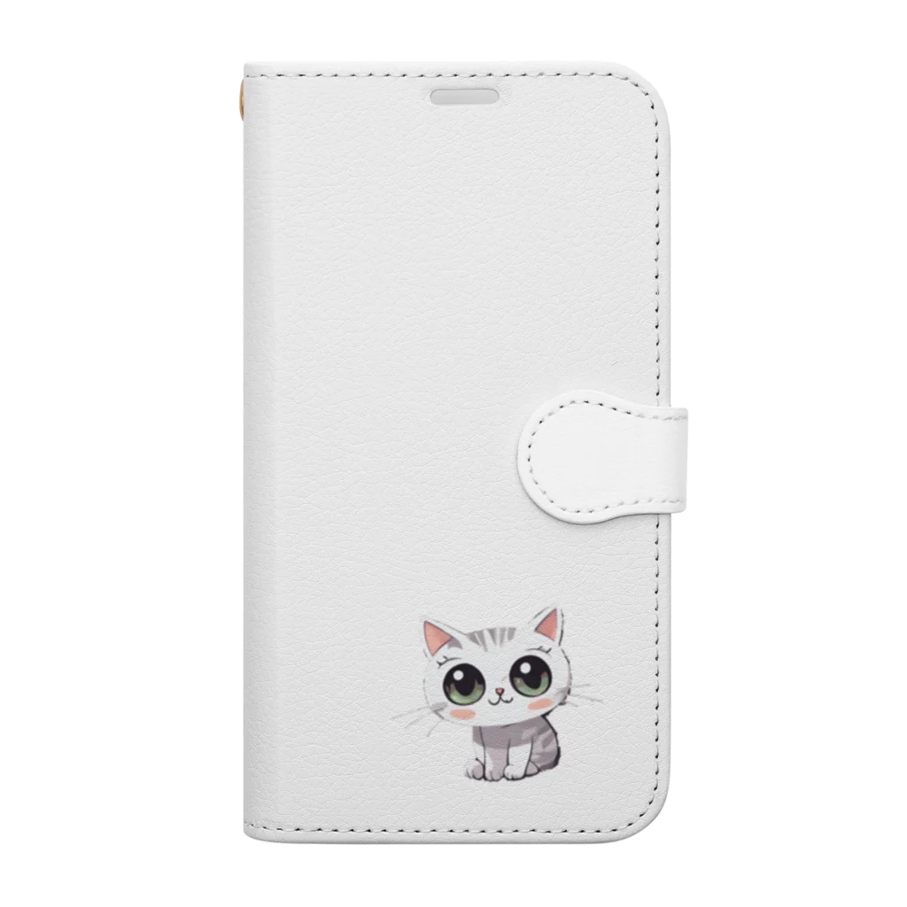 じゅんじゅんの怖かわ猫 Book-Style Smartphone Case