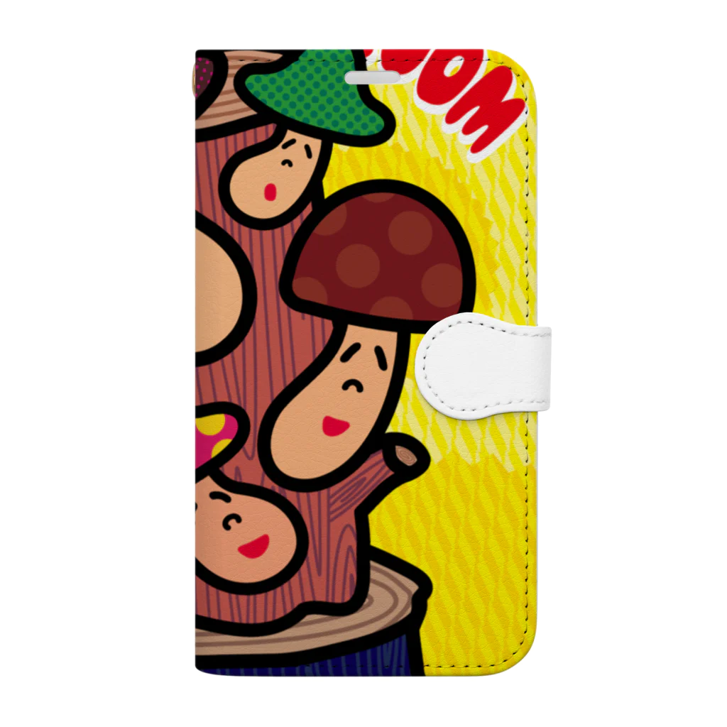 ドレメヒロコの菌糸体胞子(K) Book-Style Smartphone Case