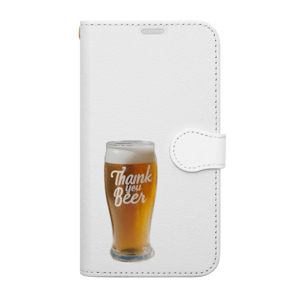 BEER7のビールに　ありがとう 手帳型スマホケース