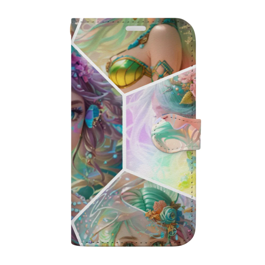 💖宇宙整体♪🌈♪こころからだチャンネル♪💖のuniversal mermaid  REINAの心の旅 Book-Style Smartphone Case