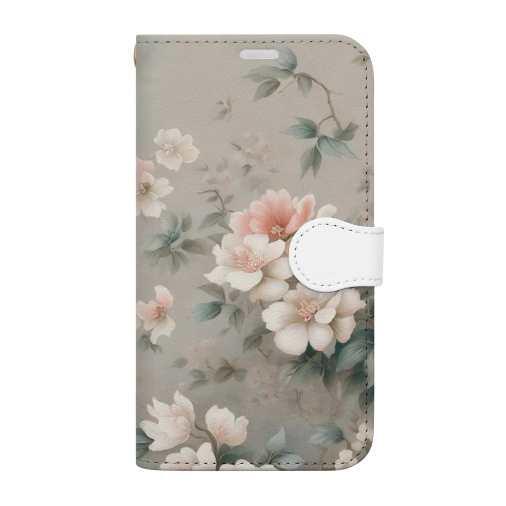 Flora-s_Gardenの花鳥 手帳型スマホケース