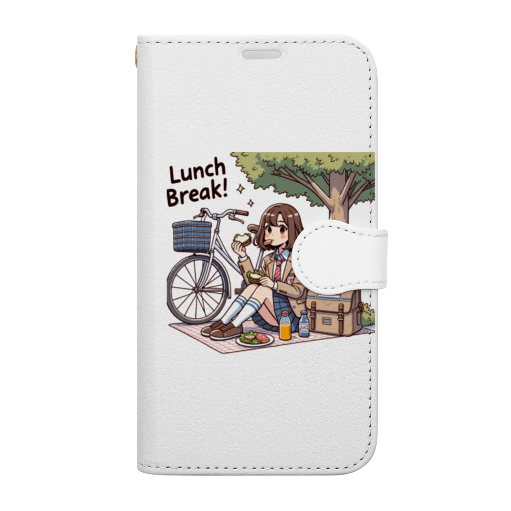 セキネ動画編集者@sun-light-webの可愛い女子高生Misakiちゃん(チラりカットver.) Book-Style Smartphone Case