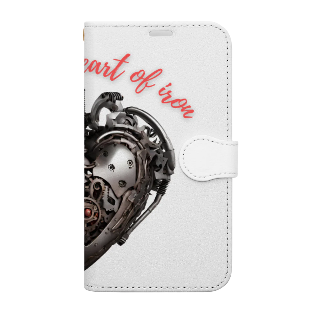 Love and peace to allの鉄の心臓が欲しい Book-Style Smartphone Case