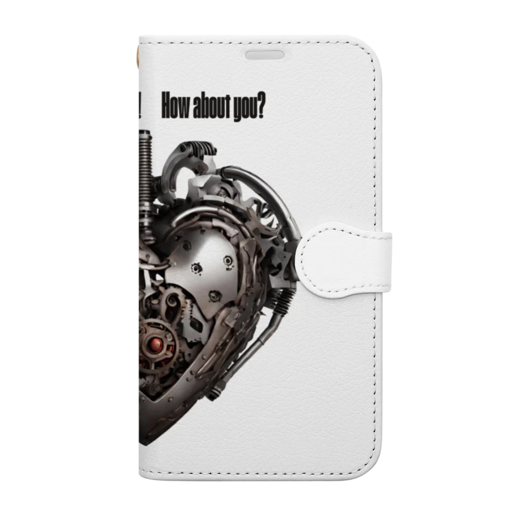 Love and peace to allの私は鉄の心臓を持っています Book-Style Smartphone Case