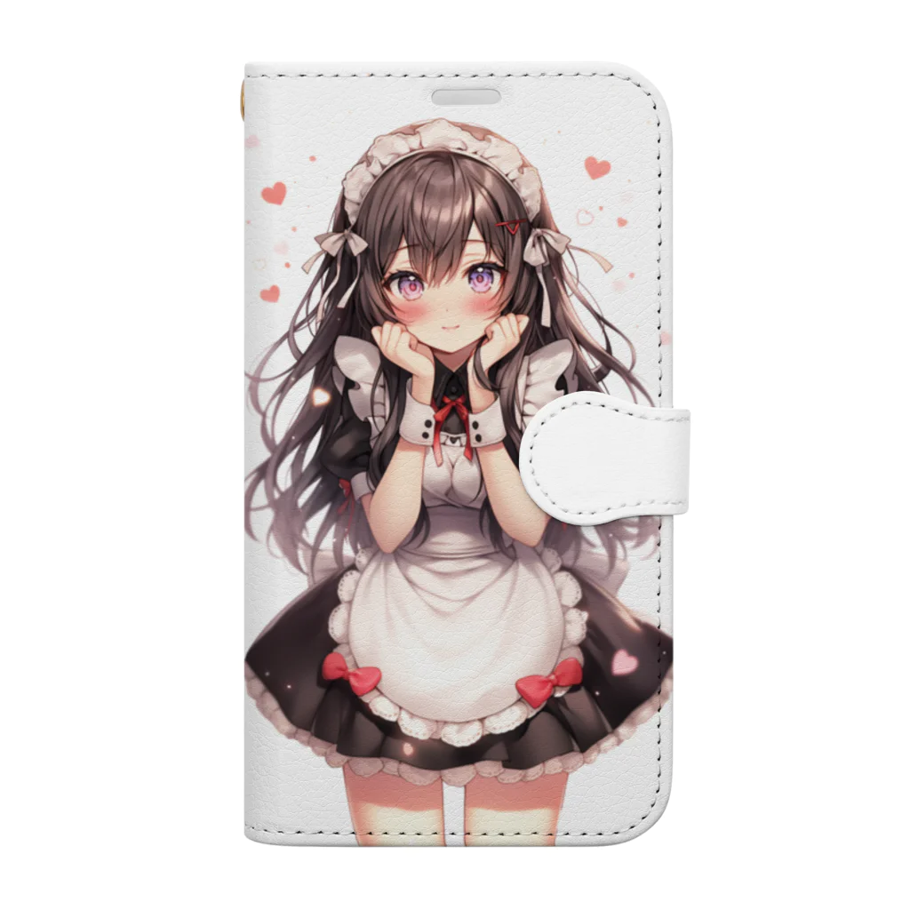 StellaのAIメイドカフェ　ジュンちゃん Book-Style Smartphone Case