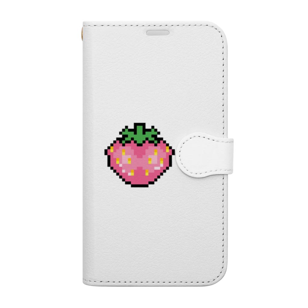 ArtistのKawaii and Juicy Strawberry  手帳型スマホケース